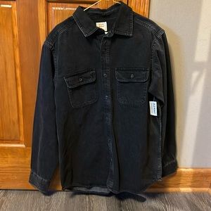 Old Navy - Black Denim - Men’s M button up